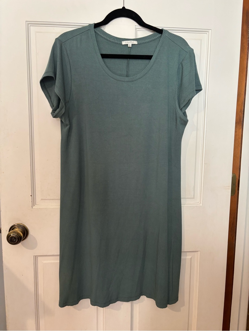 Cute Ribbed short-sleeve olive green dress from Stitch Fix